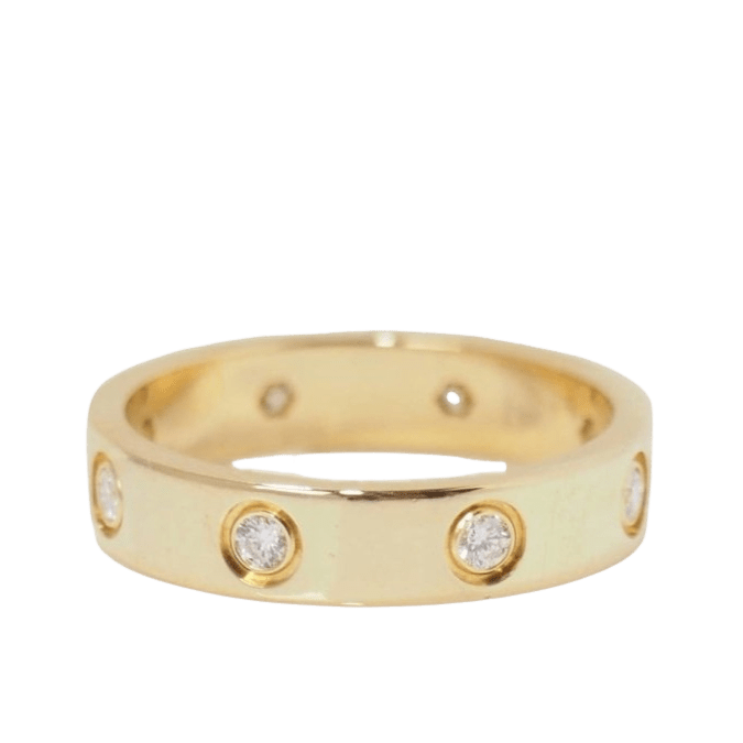 Bague Alliance CARTIER "Love" en or jaune et diamants - Castafiore