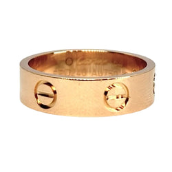 Bague Alliance CARTIER "Love" en or rose - Castafiore