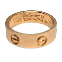 Bague Alliance CARTIER "Love" en or rose - Castafiore