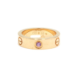 Bague Alliance CARTIER "Love" en or rose et saphir - Castafiore