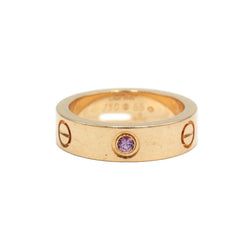 Bague Alliance CARTIER "Love" en or rose et saphir - Castafiore
