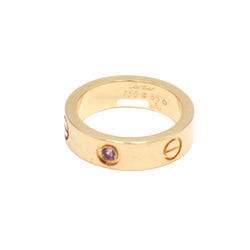 Bague Alliance CARTIER "Love" en or rose et saphir - Castafiore
