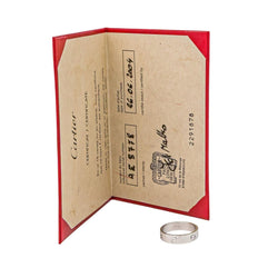 Bague Alliance CARTIER "Love" en platine - Castafiore