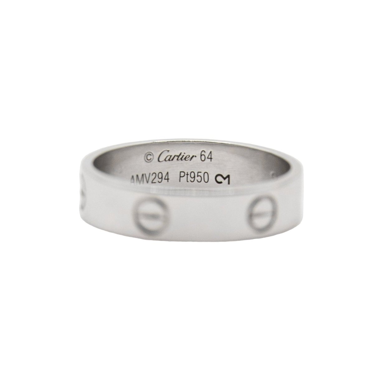 Bague Alliance CARTIER "Love" en platine - Castafiore