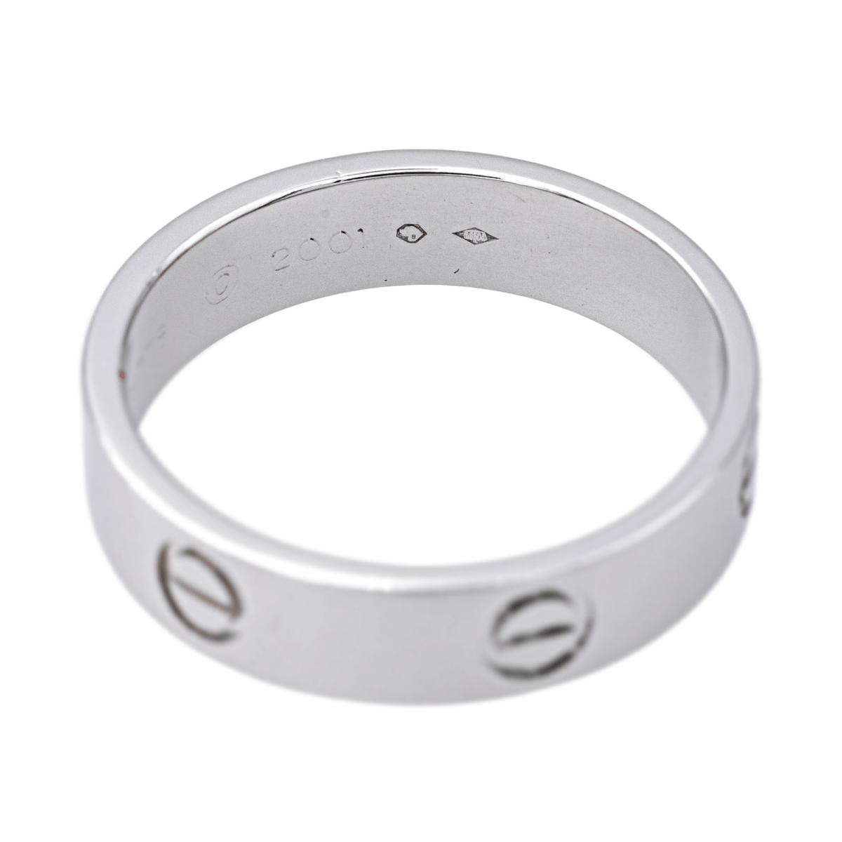 Bague Alliance CARTIER "Love" en platine - Castafiore