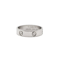 Bague Alliance CARTIER "Love" en platine - Castafiore