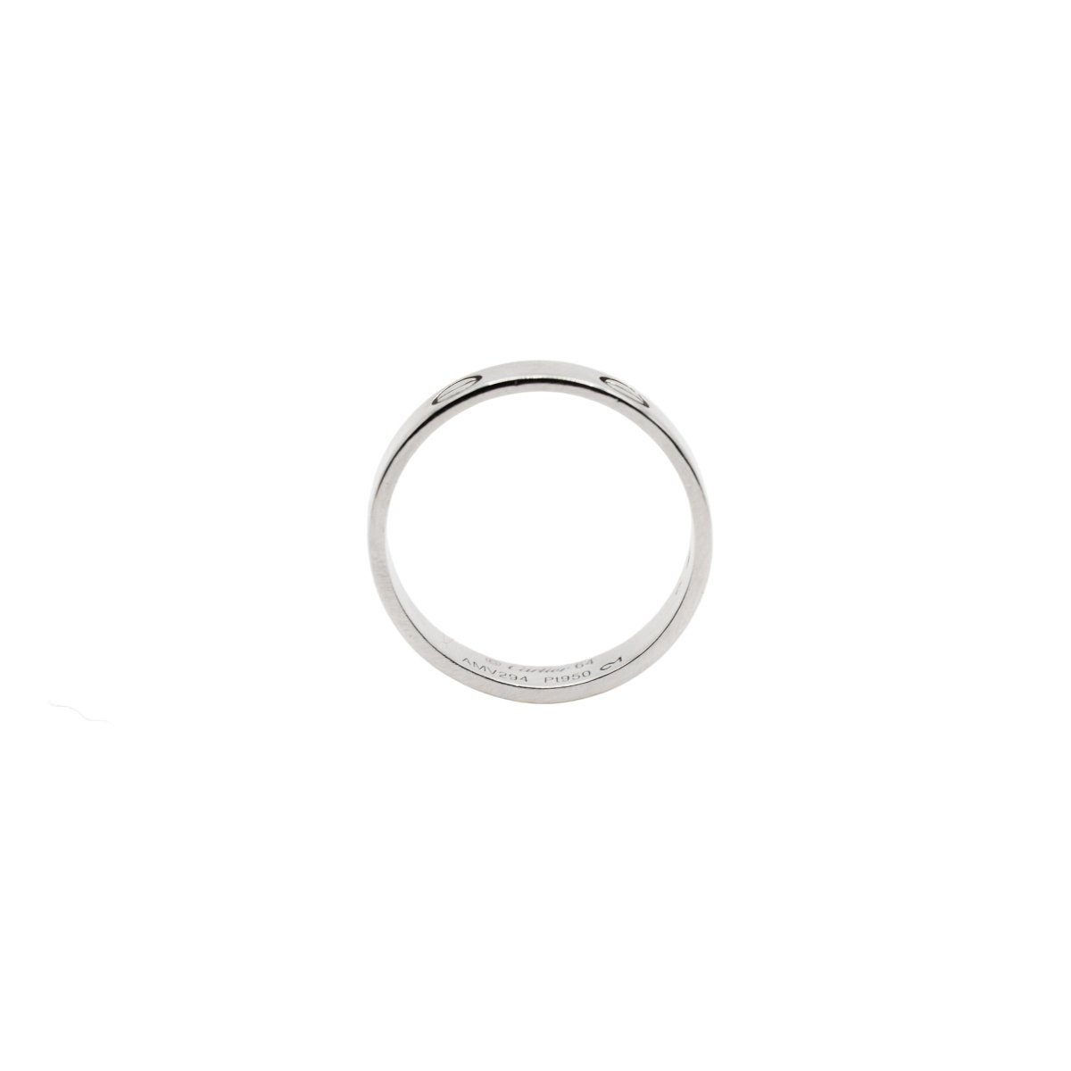 Bague Alliance CARTIER "Love" en platine - Castafiore