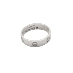 Bague Alliance CARTIER "Love" en platine - Castafiore