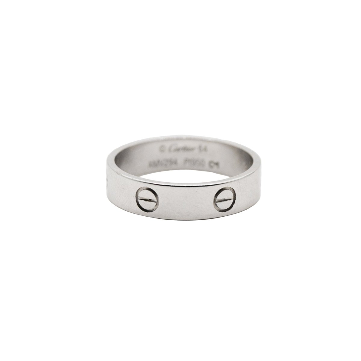 Bague Alliance CARTIER "Love" en platine - Castafiore