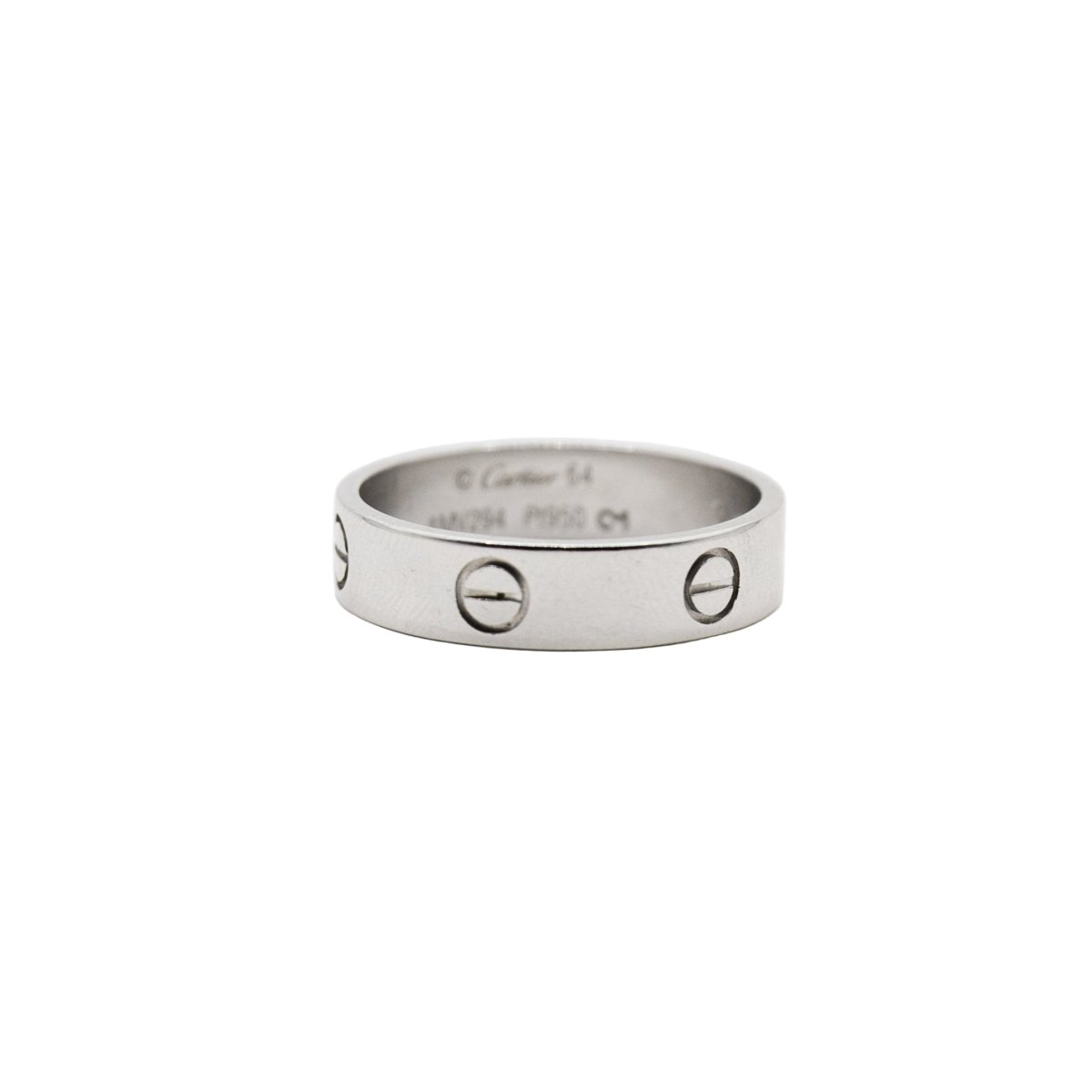 Bague Alliance CARTIER "Love" en platine - Castafiore