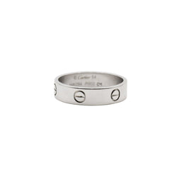 Bague Alliance CARTIER "Love" en platine - Castafiore