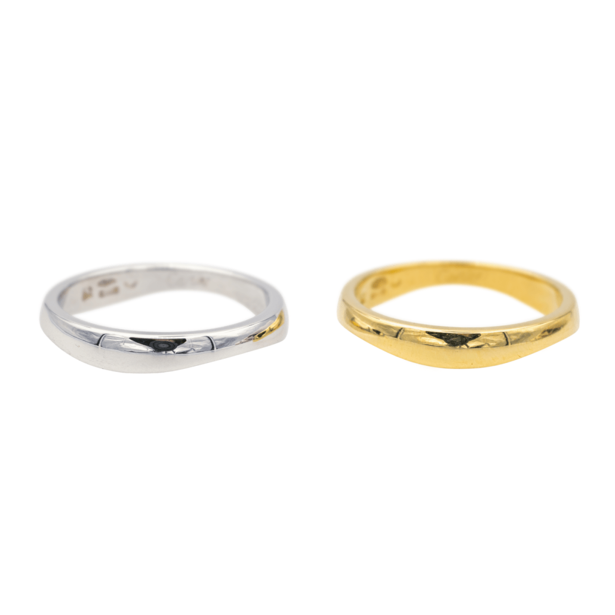 Bague Alliance CARTIER "Love Me" en or blanc et or jaune - Castafiore