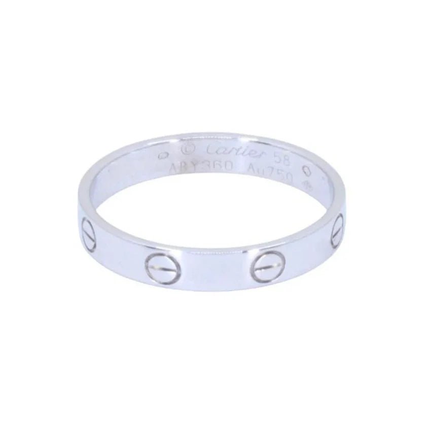 Bague Alliance CARTIER "Love" PM en or blanc - Castafiore