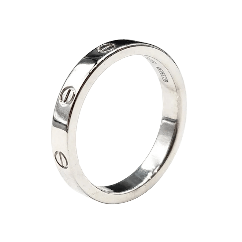 Bague Alliance CARTIER "Love" PM en or blanc - Castafiore