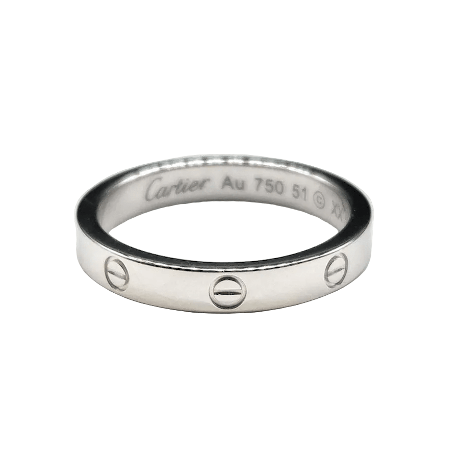 Bague Alliance CARTIER "Love" PM en or blanc - Castafiore