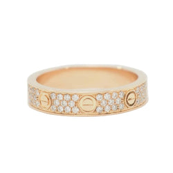 Bague Alliance CARTIER "Love PM" en or rose et diamants - Castafiore