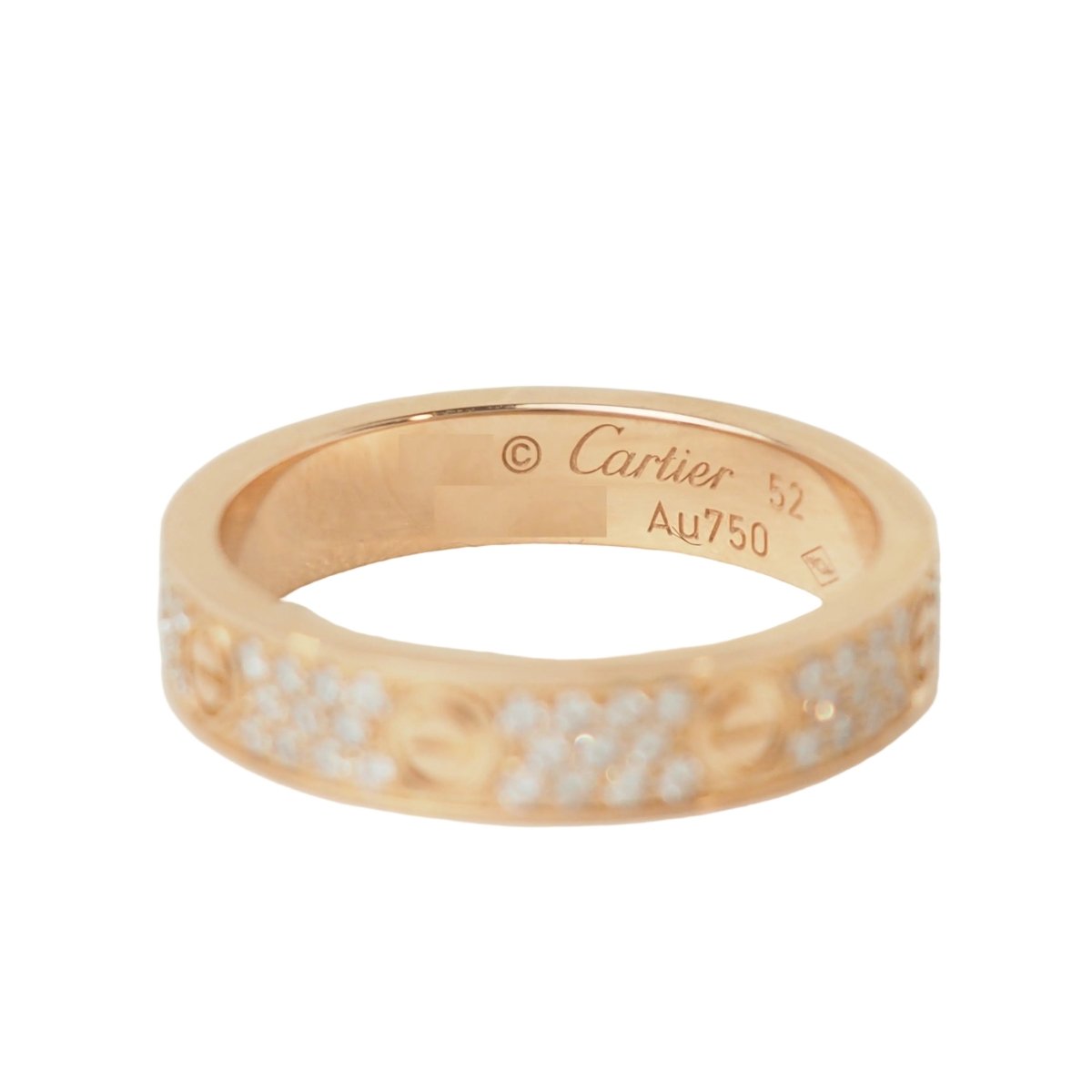 Bague Alliance CARTIER "Love PM" en or rose et diamants - Castafiore