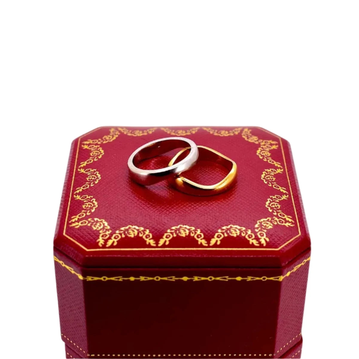 Bague Alliance CARTIER "Nouvelle Vague" en or blanc et or jaune - Castafiore
