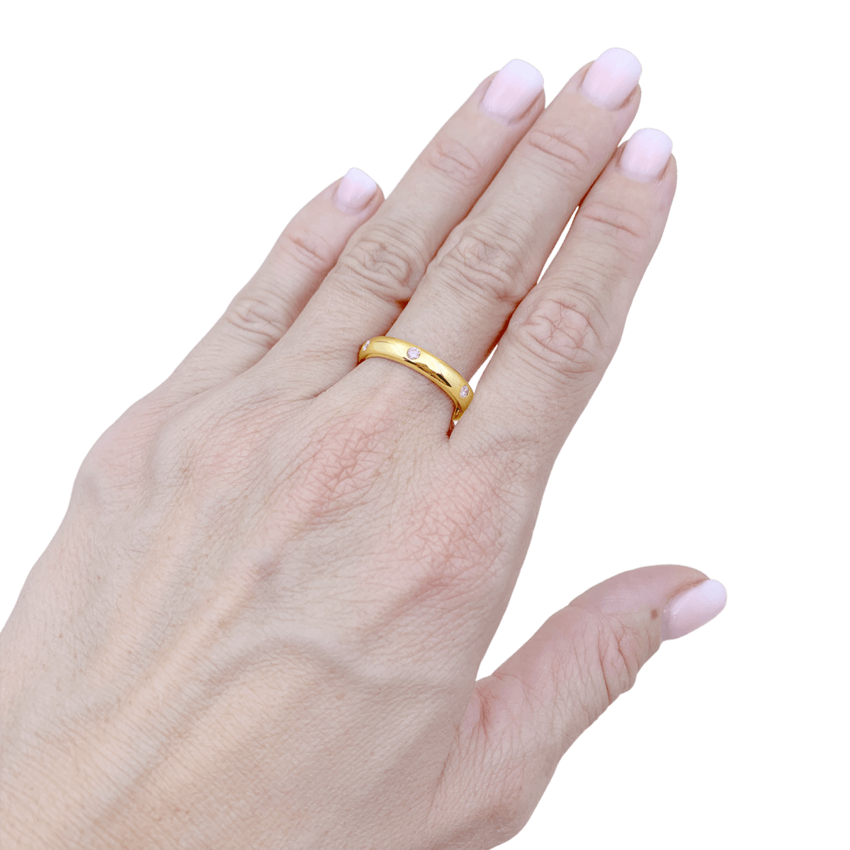 Bague Alliance CARTIER "Stella" en or jaune et diamants - Castafiore