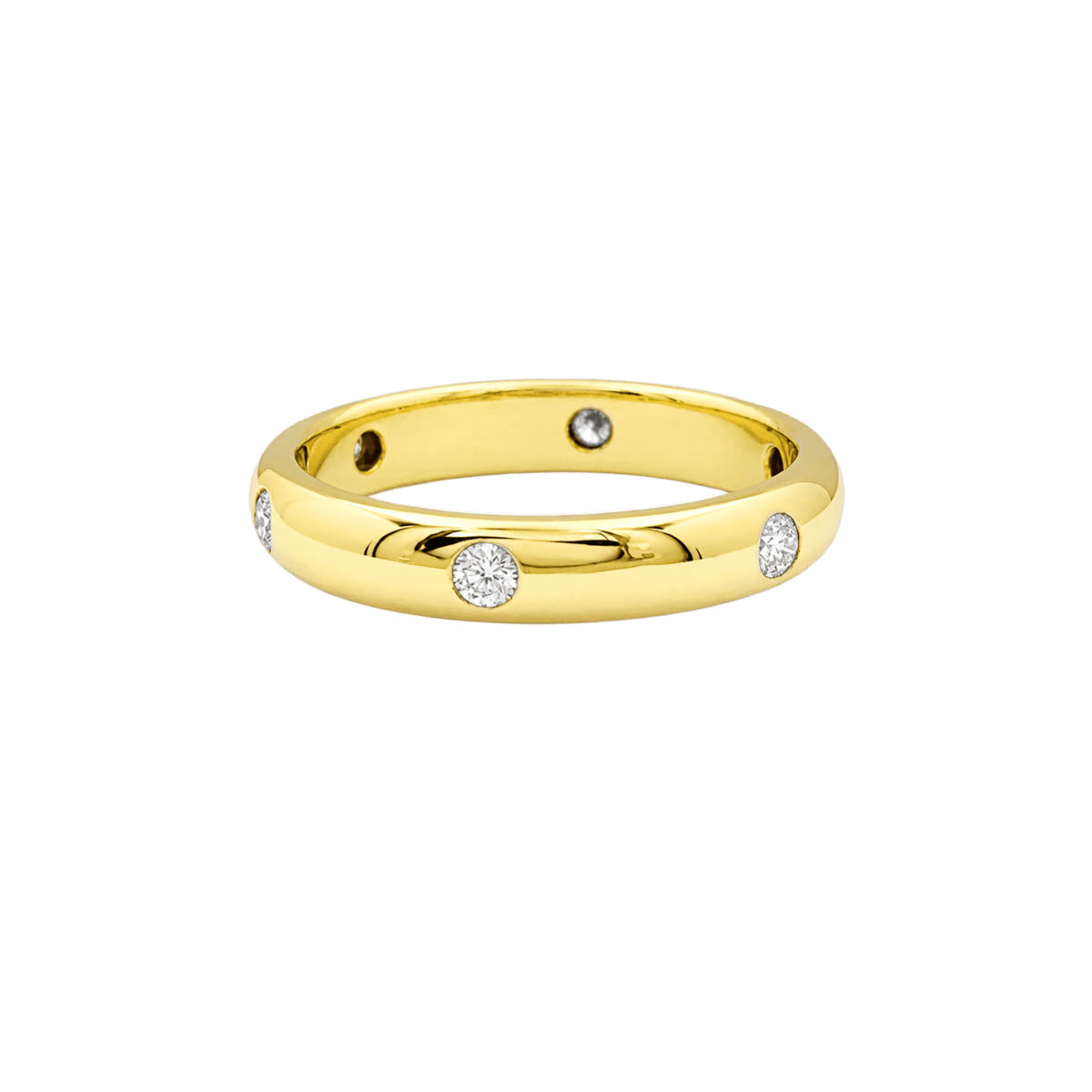 Bague Alliance CARTIER "Stella" en or jaune et diamants - Castafiore