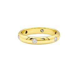 Bague Alliance CARTIER "Stella" en or jaune et diamants - Castafiore