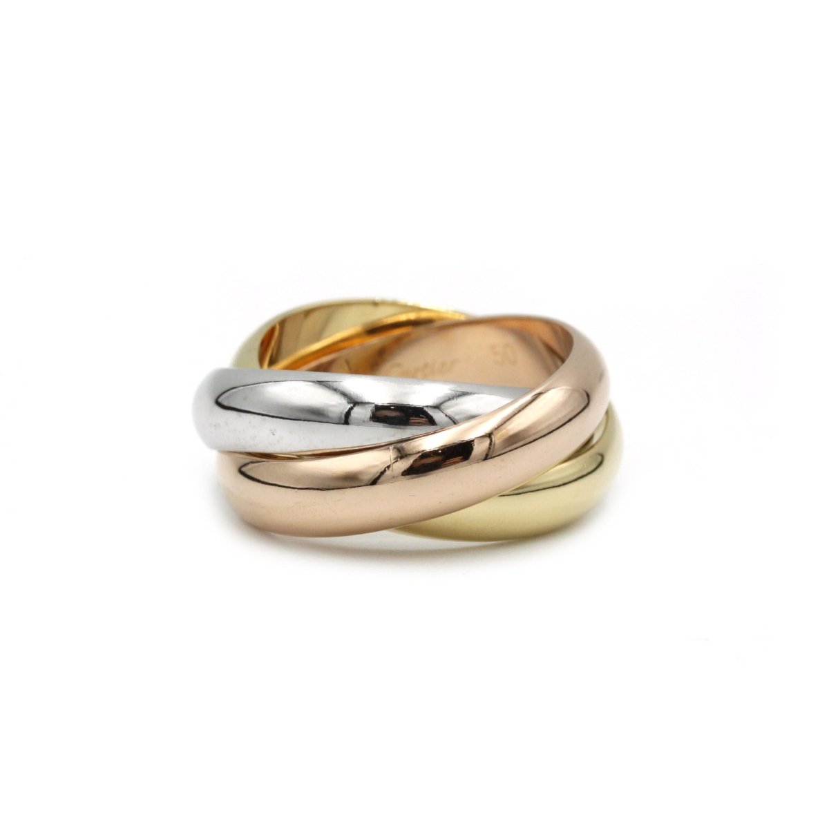 Bague Alliance CARTIER "Trinity" 3 ors - Castafiore