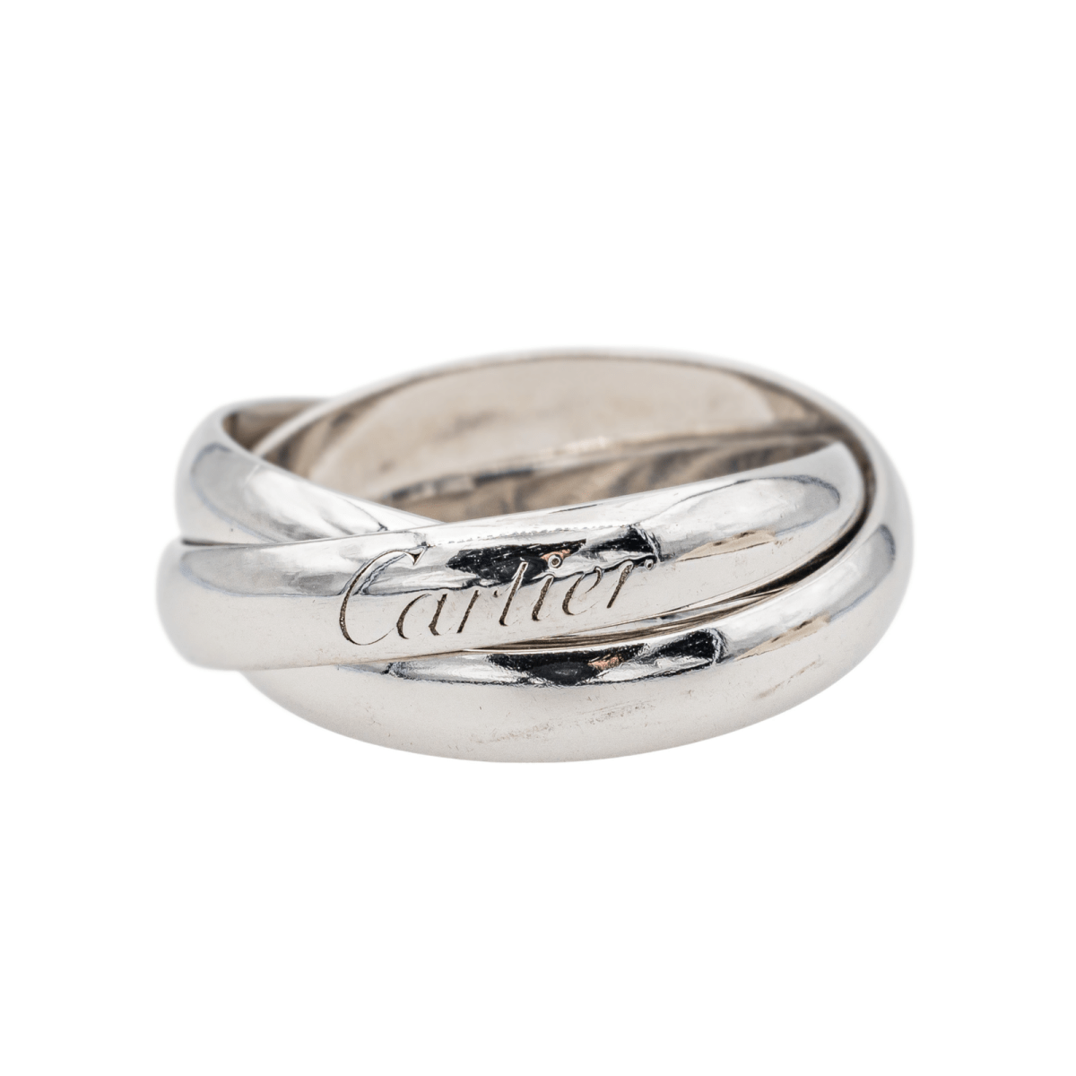 Bague Alliance CARTIER "Trinity" en or blanc - Castafiore