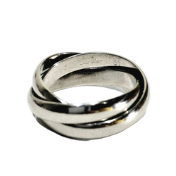 Bague Alliance CARTIER "Trinity" en or blanc - Castafiore