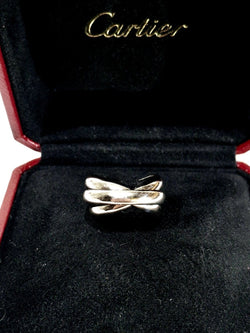 Bague Alliance CARTIER "Trinity" en or blanc - Castafiore