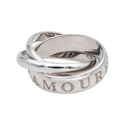 Bague Alliance CARTIER "Trinity" en or blanc - Castafiore