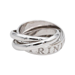 Bague Alliance CARTIER "Trinity" en or blanc - Castafiore