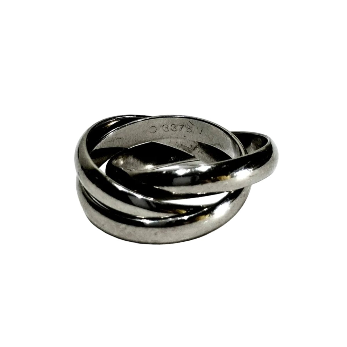 Bague Alliance CARTIER "Trinity" en or blanc - Castafiore