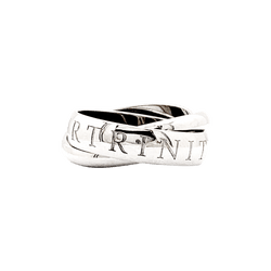 Bague Alliance CARTIER "Trinity" en or blanc - Castafiore