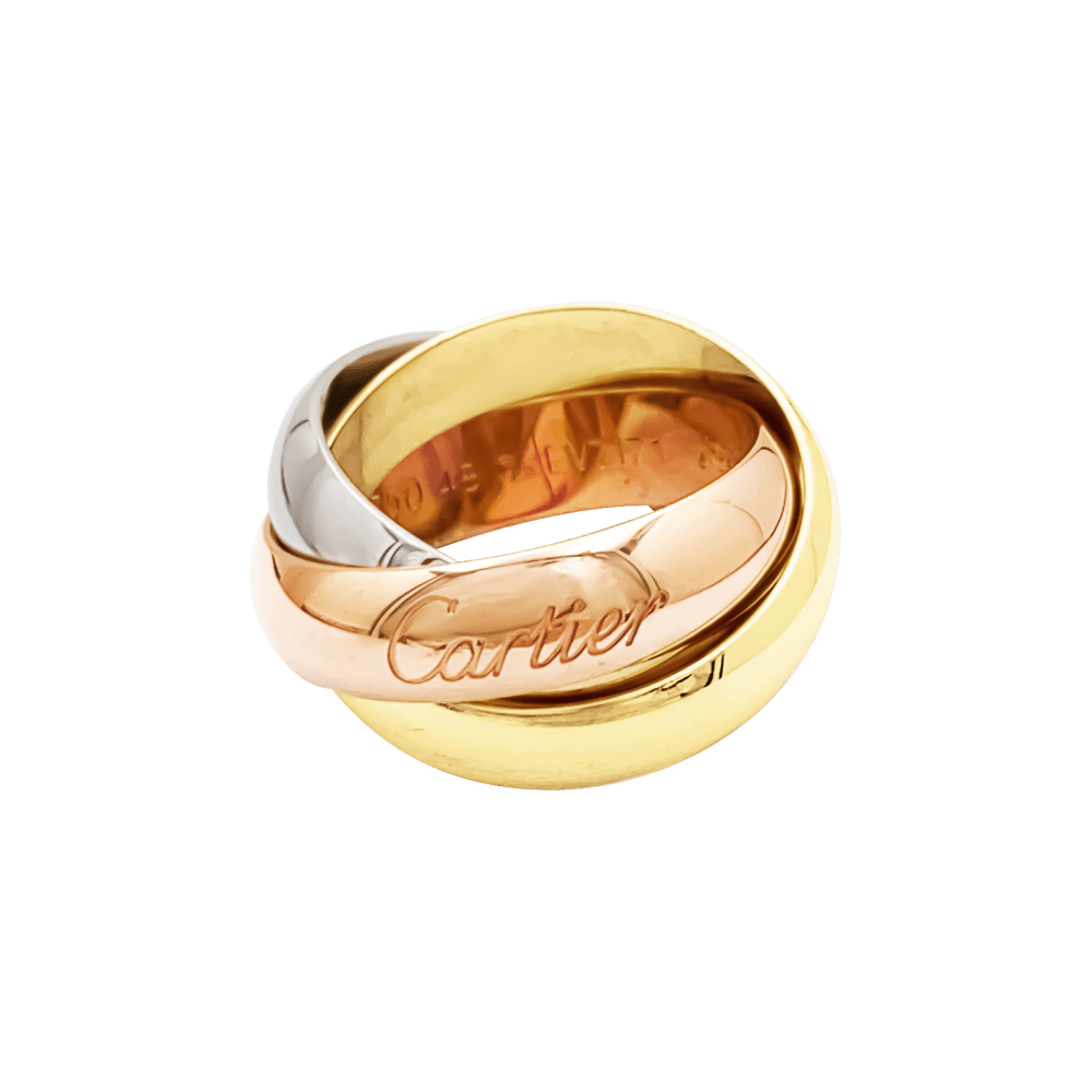 Ring Cartier, "Trinity", yellow gold, white gold, rose gold.