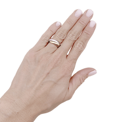 Ring Cartier, "Trinity" model, three-tone gold.
