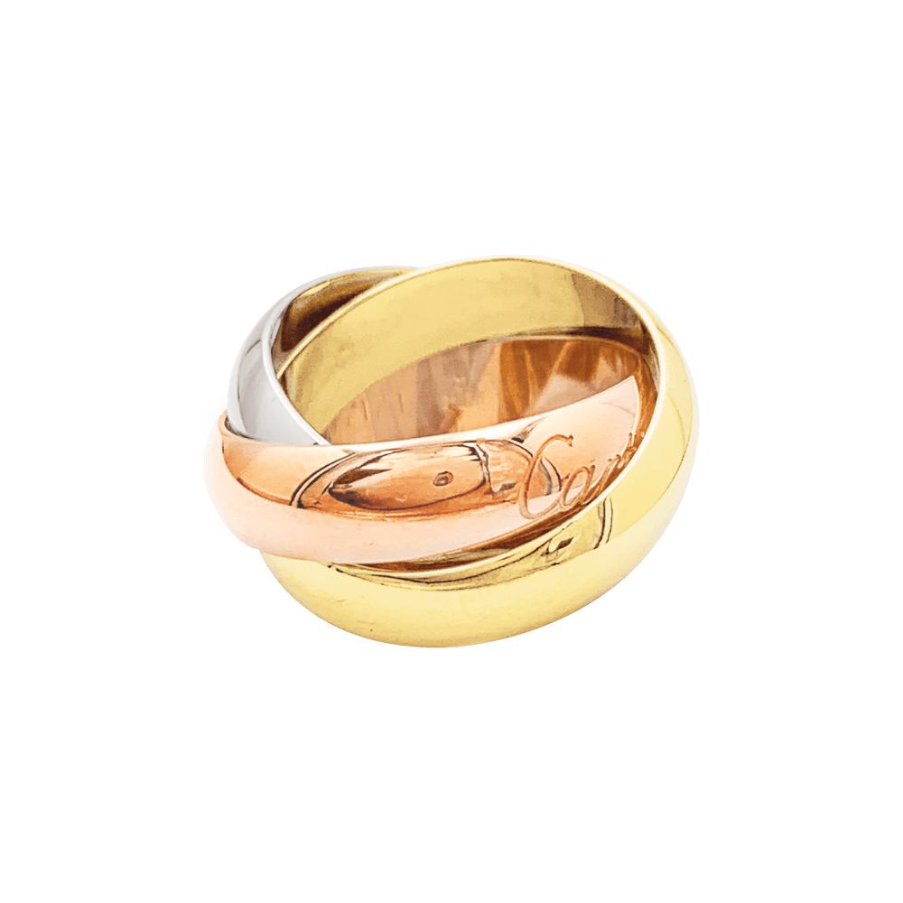 Ring Cartier, "Trinity", yellow gold, white gold, rose gold.