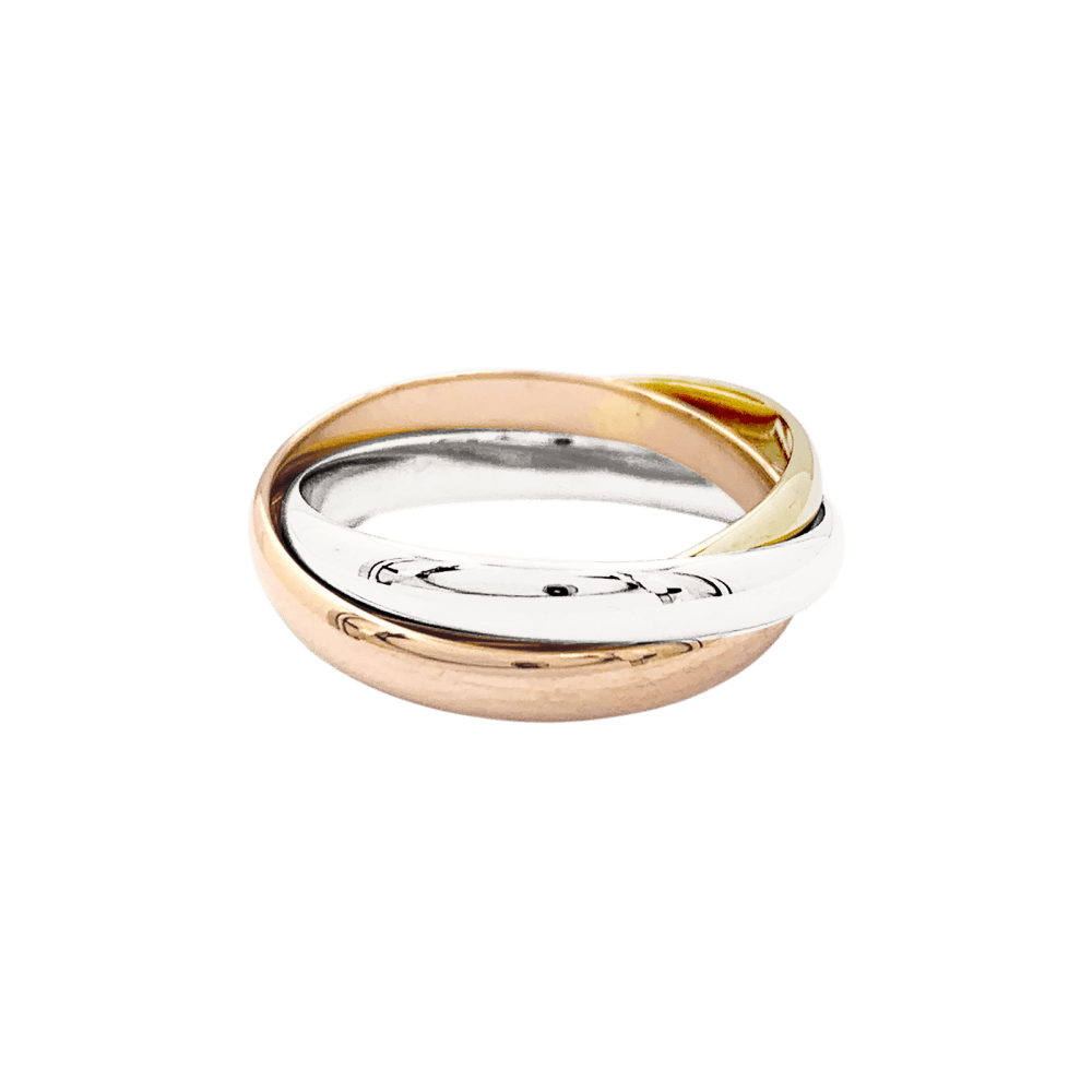 Ring Vintage Cartier, "Trinity", 3 golds.