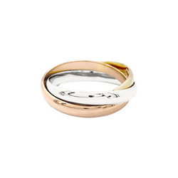 Ring Vintage Cartier, "Trinity", 3 golds.