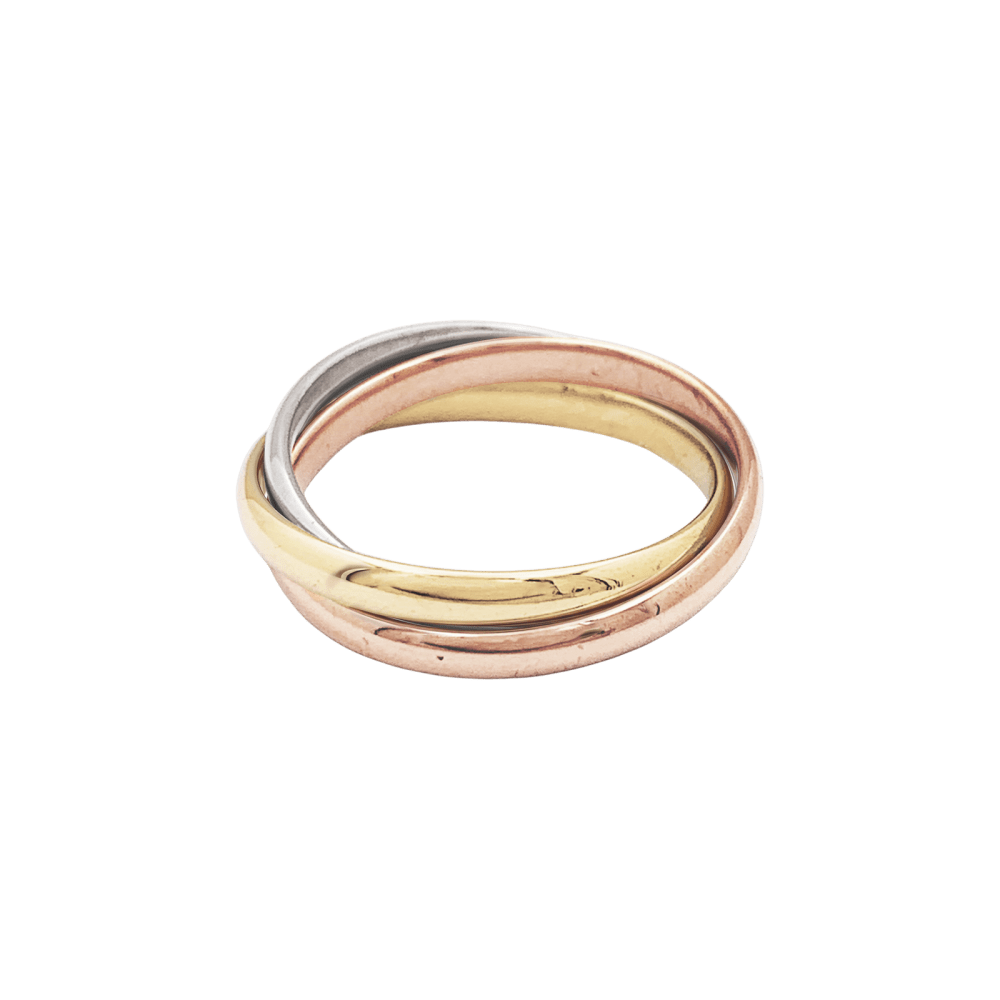 Ring Cartier, "Trinity", 3 gold, small model.