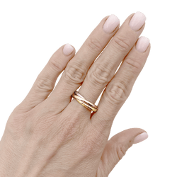Ring Cartier, "Trinity", 3 gold, small model.