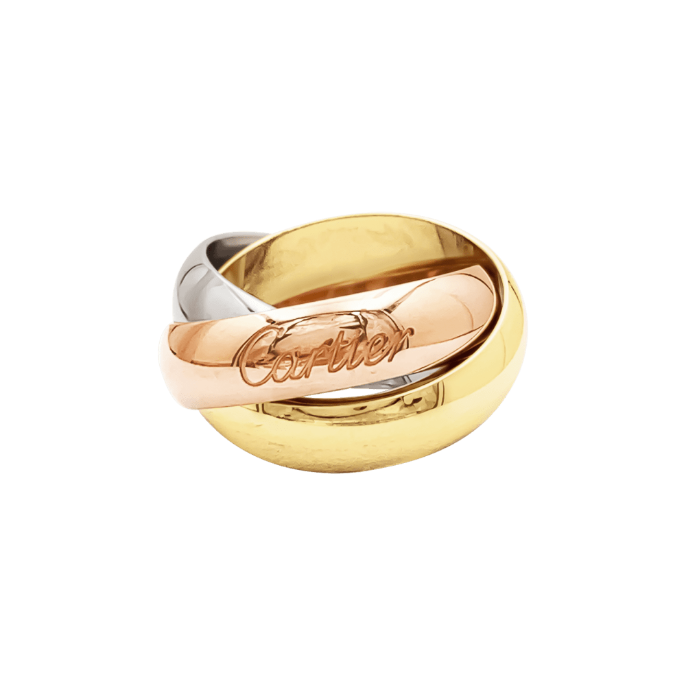 Ring Cartier, "Trinity", yellow gold, white gold, rose gold.