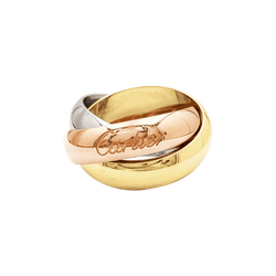 Ring Cartier, "Trinity", yellow gold, white gold, rose gold.