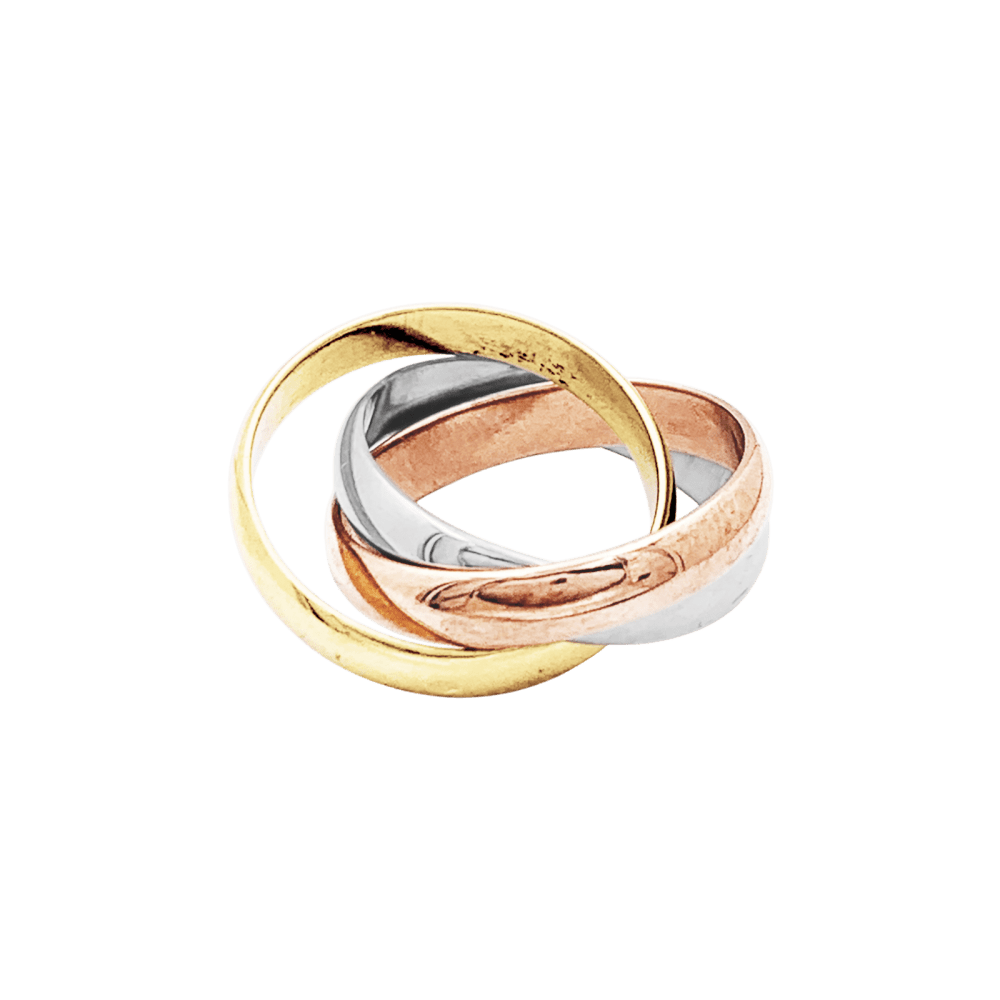 Ring Cartier, "Trinity" model, three-tone gold.