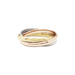 Ring Cartier, "Trinity", 3 gold, small model.