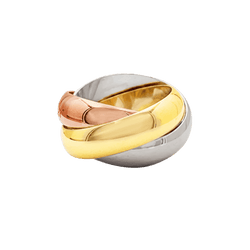 Ring Cartier, "Trinity", yellow gold, white gold, rose gold.