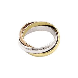 Ring Cartier, "Trinity Classique", three golds.