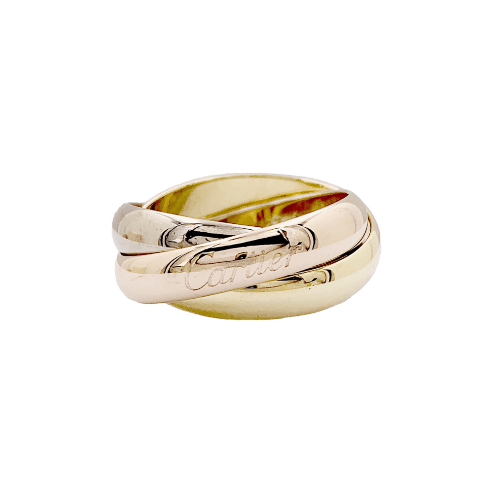 Bague Alliance CARTIER "Trinity" en or jaune, or blanc et or rose - Castafiore