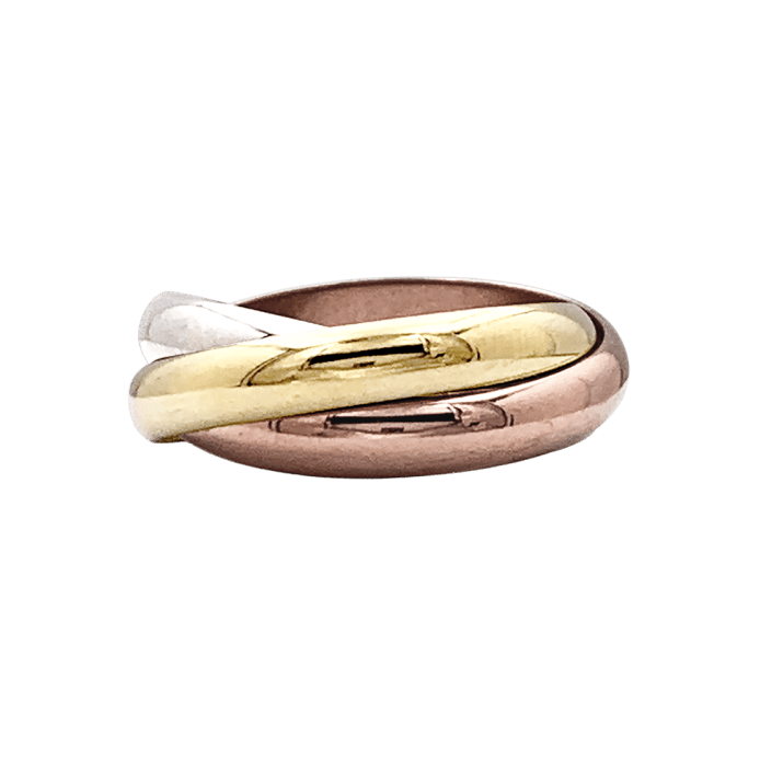 Ring Cartier, "Trinity", three golds.