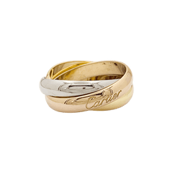 Bague Alliance CARTIER "Trinity" en or jaune, or blanc et or rose - Castafiore