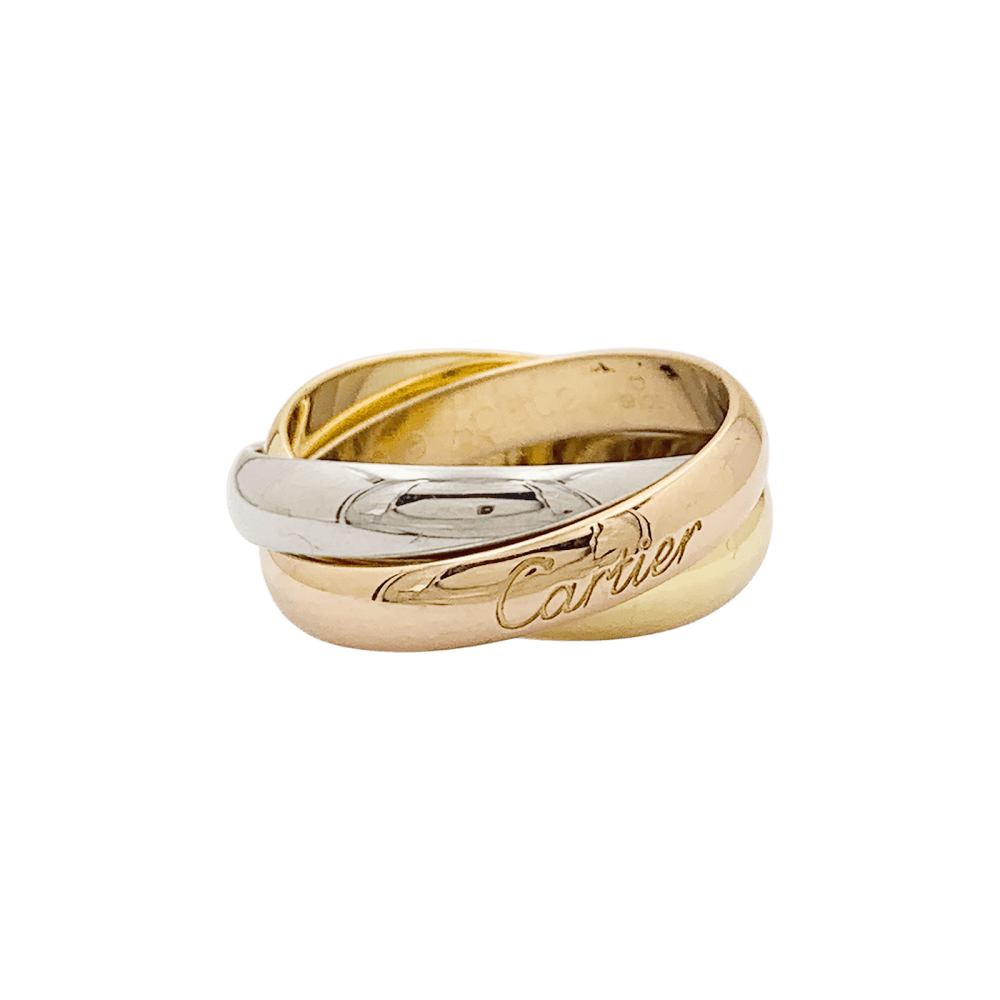 Bague Alliance CARTIER "Trinity" en or jaune, or blanc et or rose - Castafiore